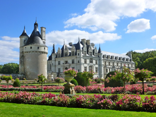 Photo des jardins du Château de Chenonceau