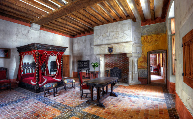 Chambre de Léonard de Vinci au Clos Lucé